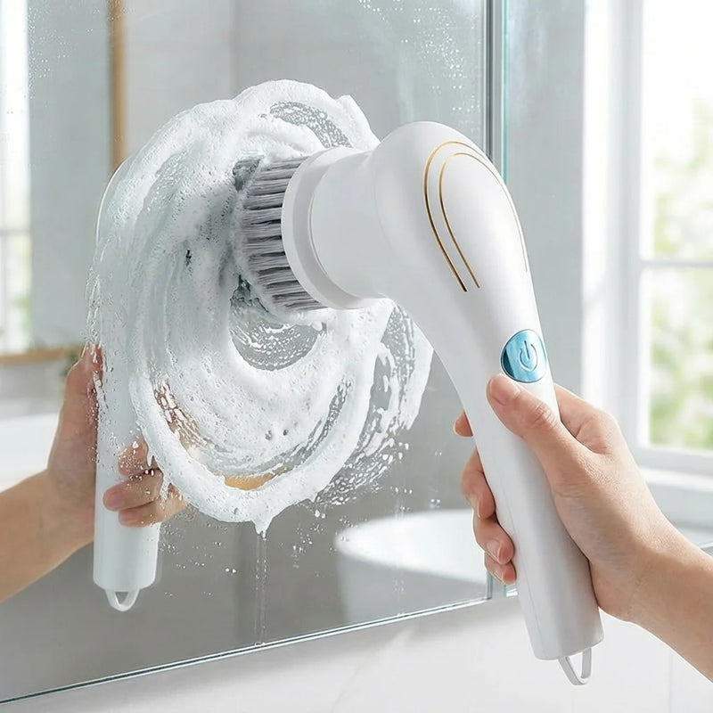 Electric Cleaning Brush – Cordless Scrubber with Brush Head for Kitchen & Bathroom