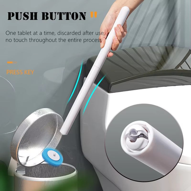 Wall Hanging Disposable Toilet Brush, Sanitary Bathroom Toilet Cleaner Brush