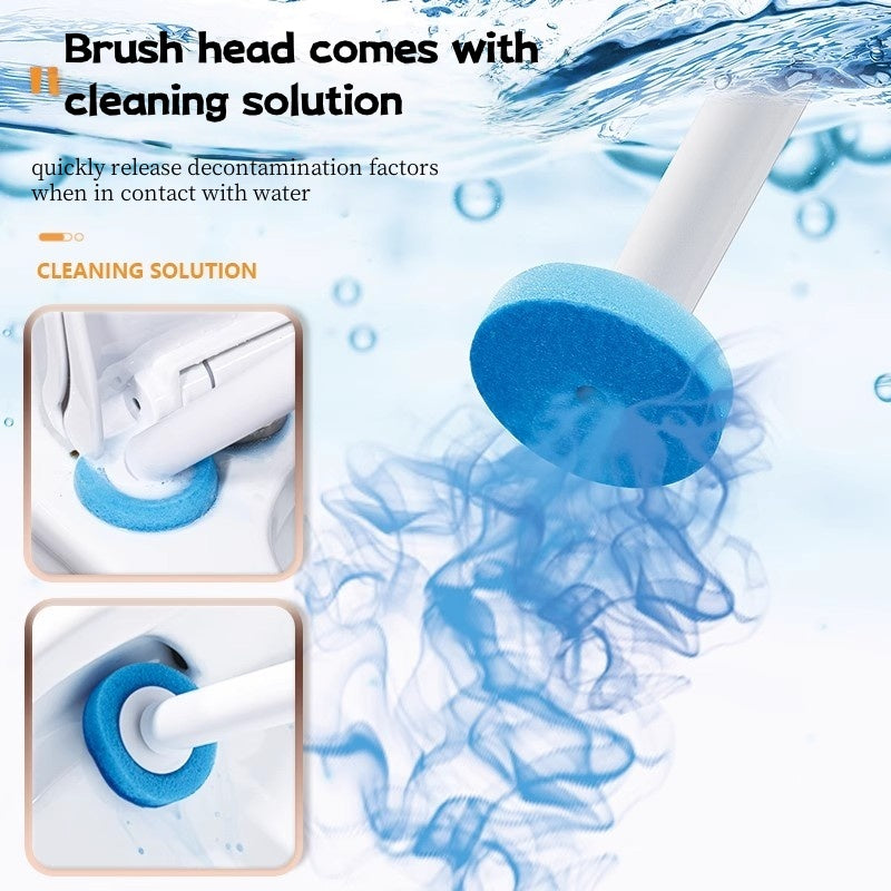 Wall Hanging Disposable Toilet Brush, Sanitary Bathroom Toilet Cleaner Brush