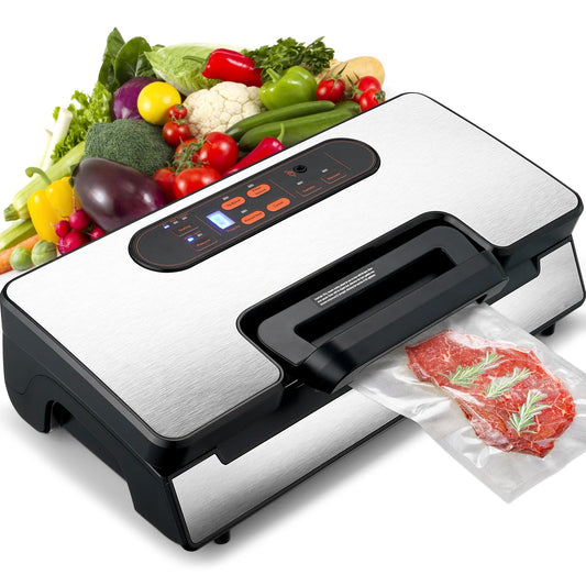 Vacuum Sealer Machine, 130W Food Sealer with 10 Bags