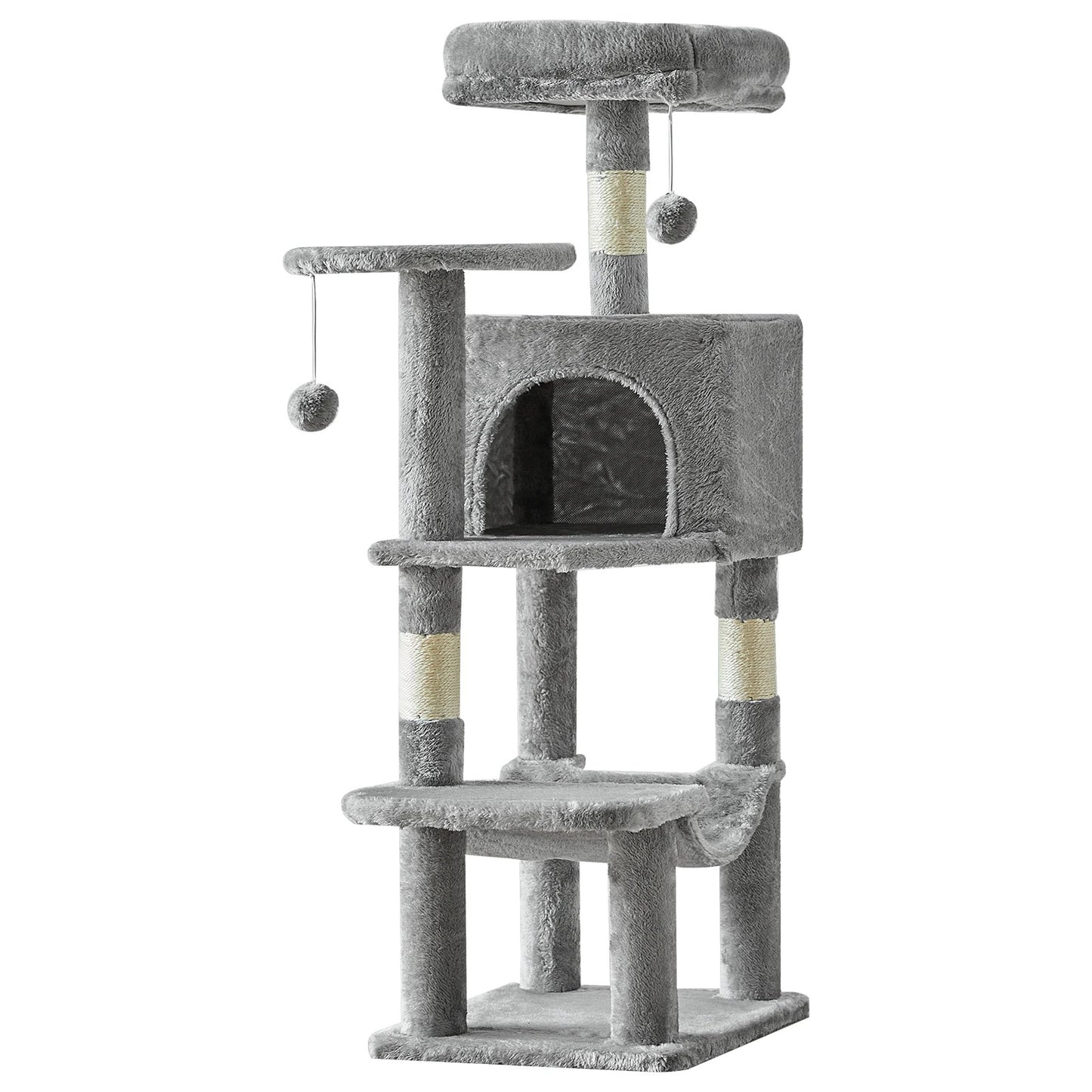 JHK 44-Inch Cat Tree – Multi-Level Cat Tower with Scratching Posts
