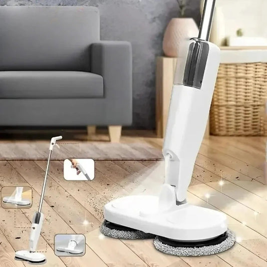 Wireless Electric Floor Mop – USB Rechargeable Spray Mop with Water Mist