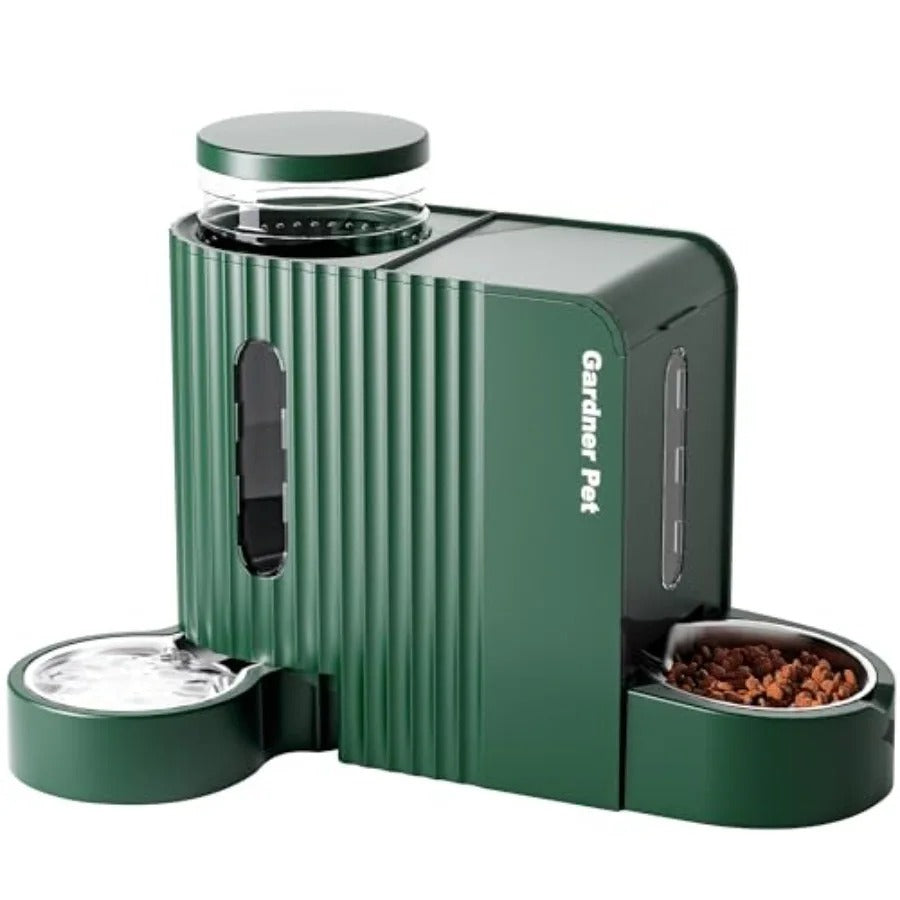 2-in-1 Automatic Gravity Pet Feeder & Water Dispenser – 0.8 Gallon