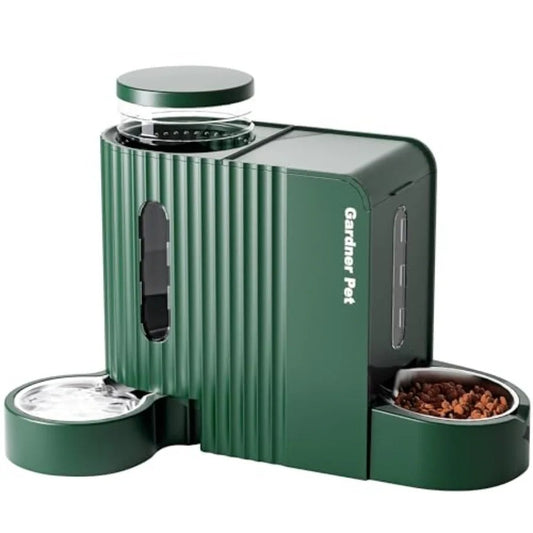 2-in-1 Automatic Gravity Pet Feeder & Water Dispenser – 0.8 Gallon