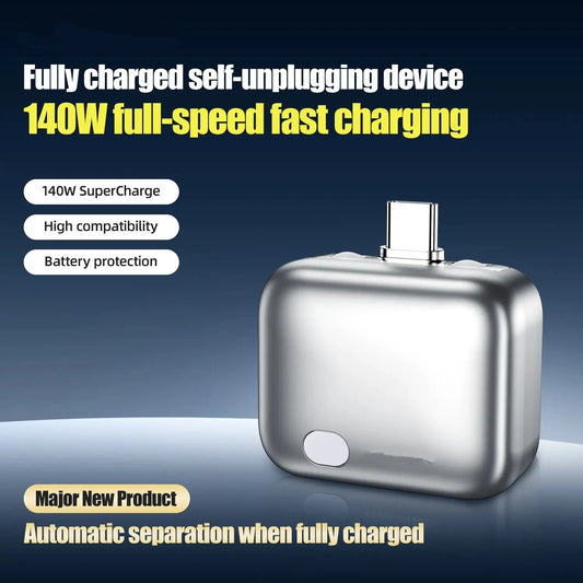 Type-C 140W Smart Charging Guard – Auto Stop & Overcharge Protection