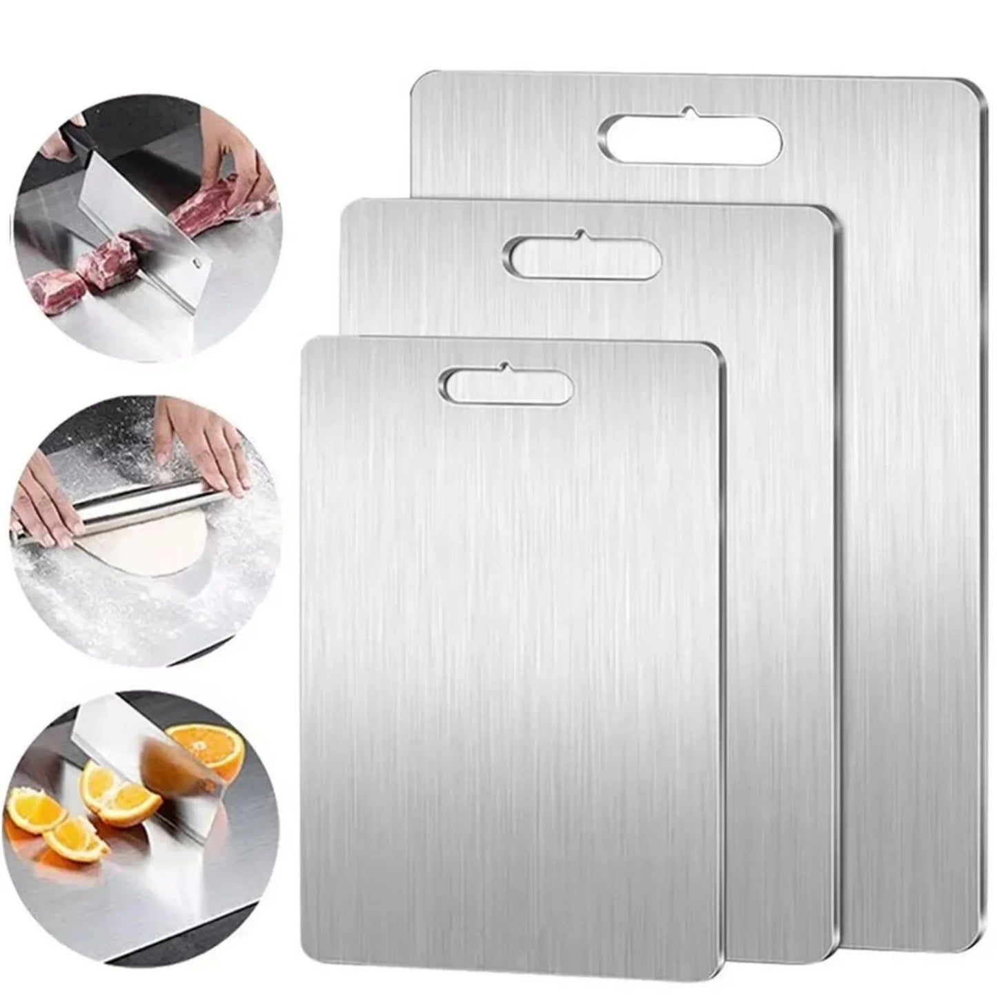 Titanium Coated Double-Sided Cutting Board – Kitchen & Camping Chopping Board