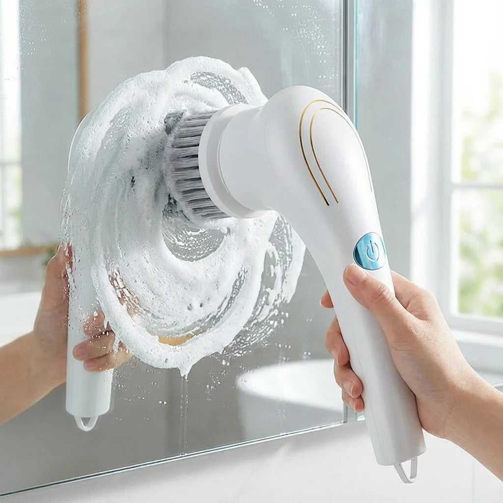 Electric Cleaning Brush – Cordless Scrubber with Brush Head for Kitchen & Bathroom