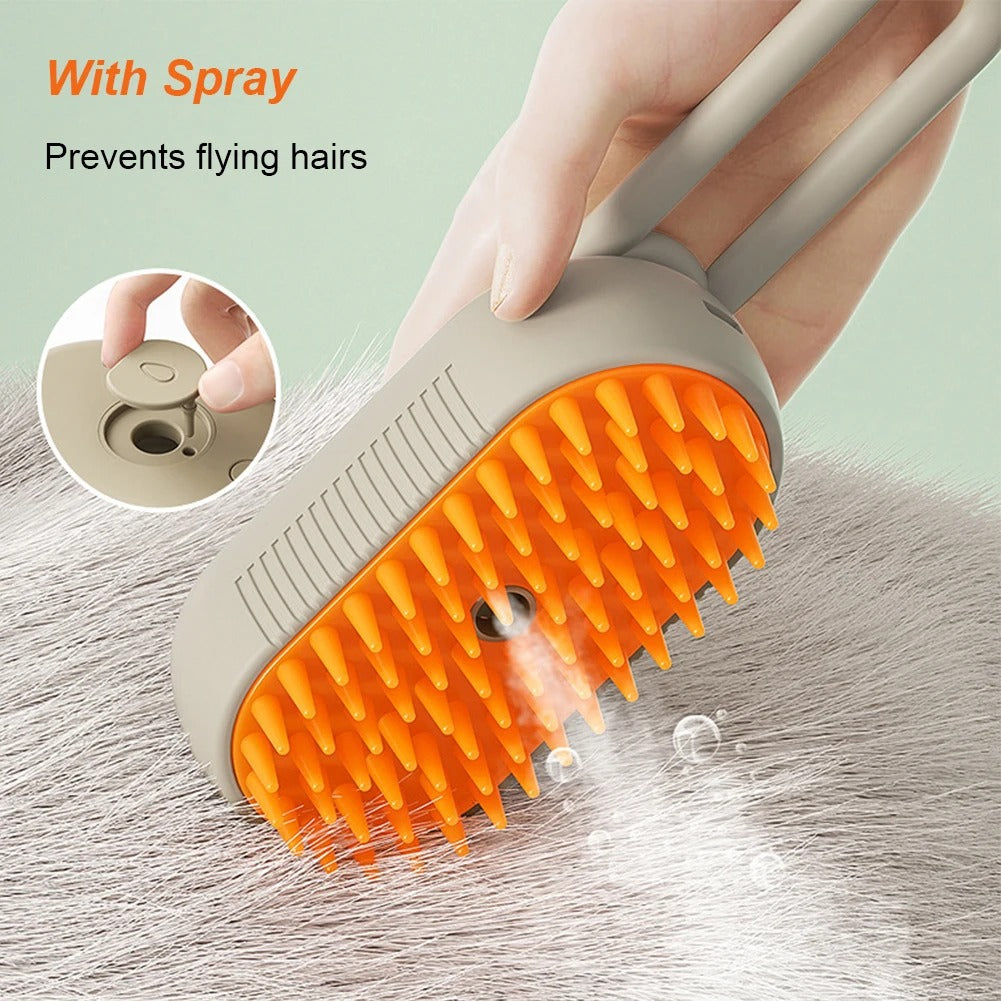 3-in-1 Electric Pet Grooming Brush – Dog & Cat Hair Remover with Massage