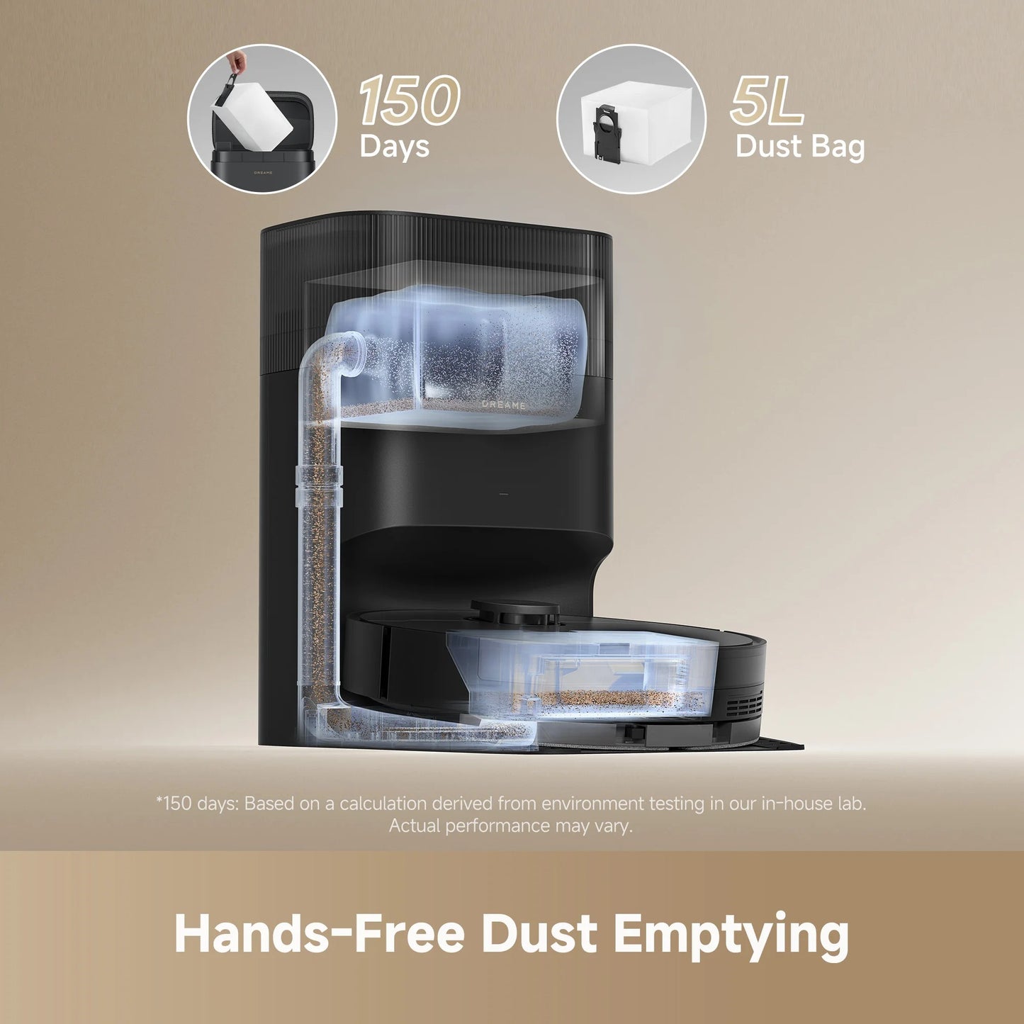 Refurbished Dreame GoVac 300 Robot Vacuum & Mop – 13,000Pa, Self-Emptying