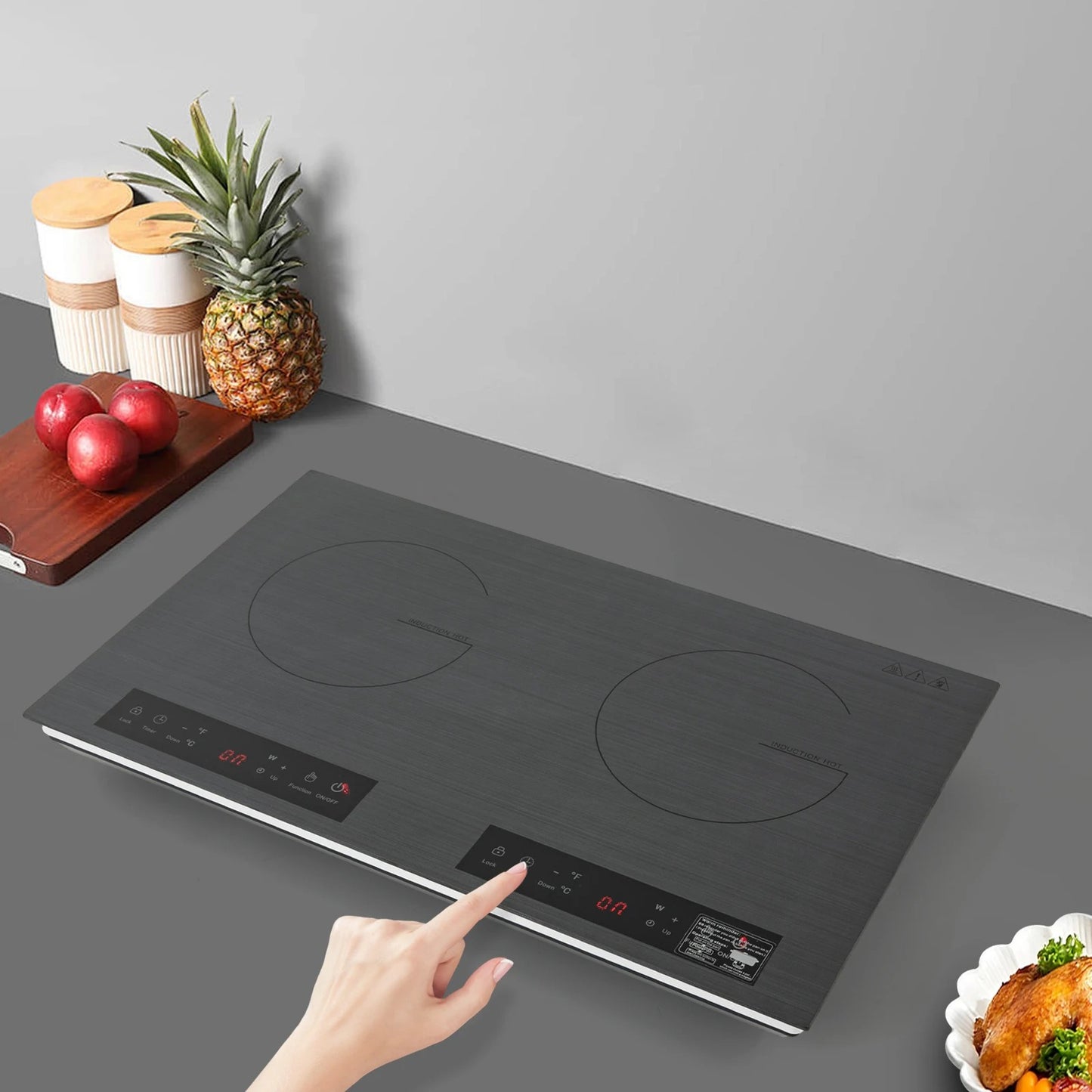 4000W Dual Induction Cooktop – 2-Burner Portable Electric Stove with Touch Control