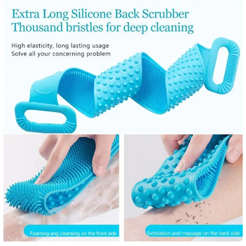 Silicone Body Scrub Brush – Exfoliating Shower & Bath Cleaning Brush