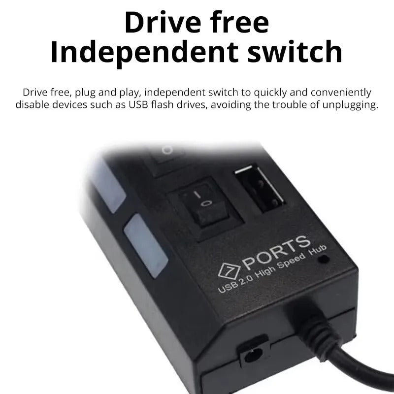 Switch Extension Hub 7-port USB2.0 Hub
