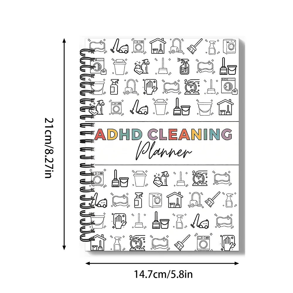 Cleaning Planner Notebook – Daily Chore Schedule & Home Organization Journal