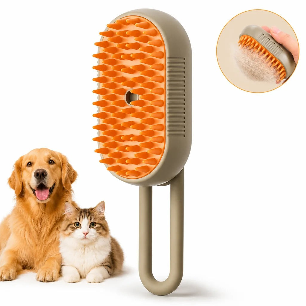 3-in-1 Electric Pet Grooming Brush – Dog & Cat Hair Remover with Massage
