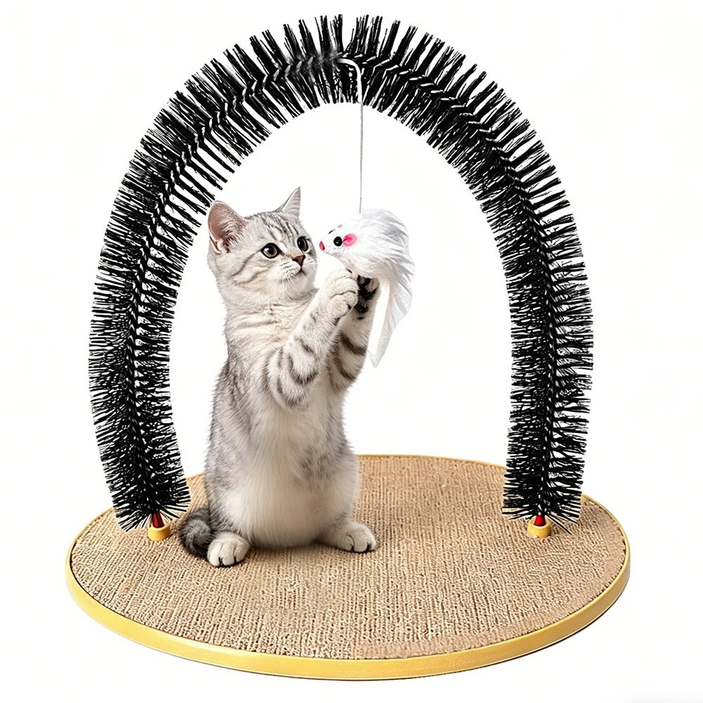 Automatic Cat Grooming Brush – Self-Grooming Massage & Hair Remover
