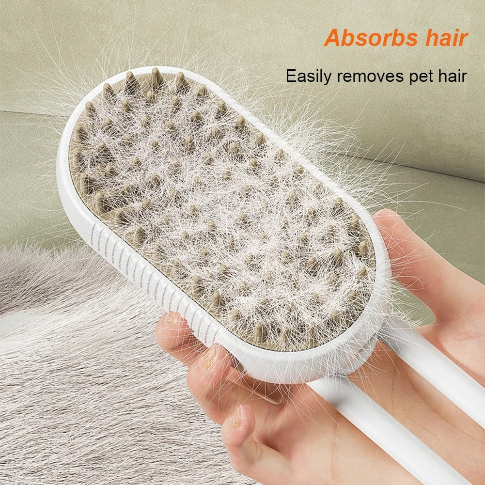 3-in-1 Electric Pet Grooming Brush – Dog & Cat Hair Remover with Massage