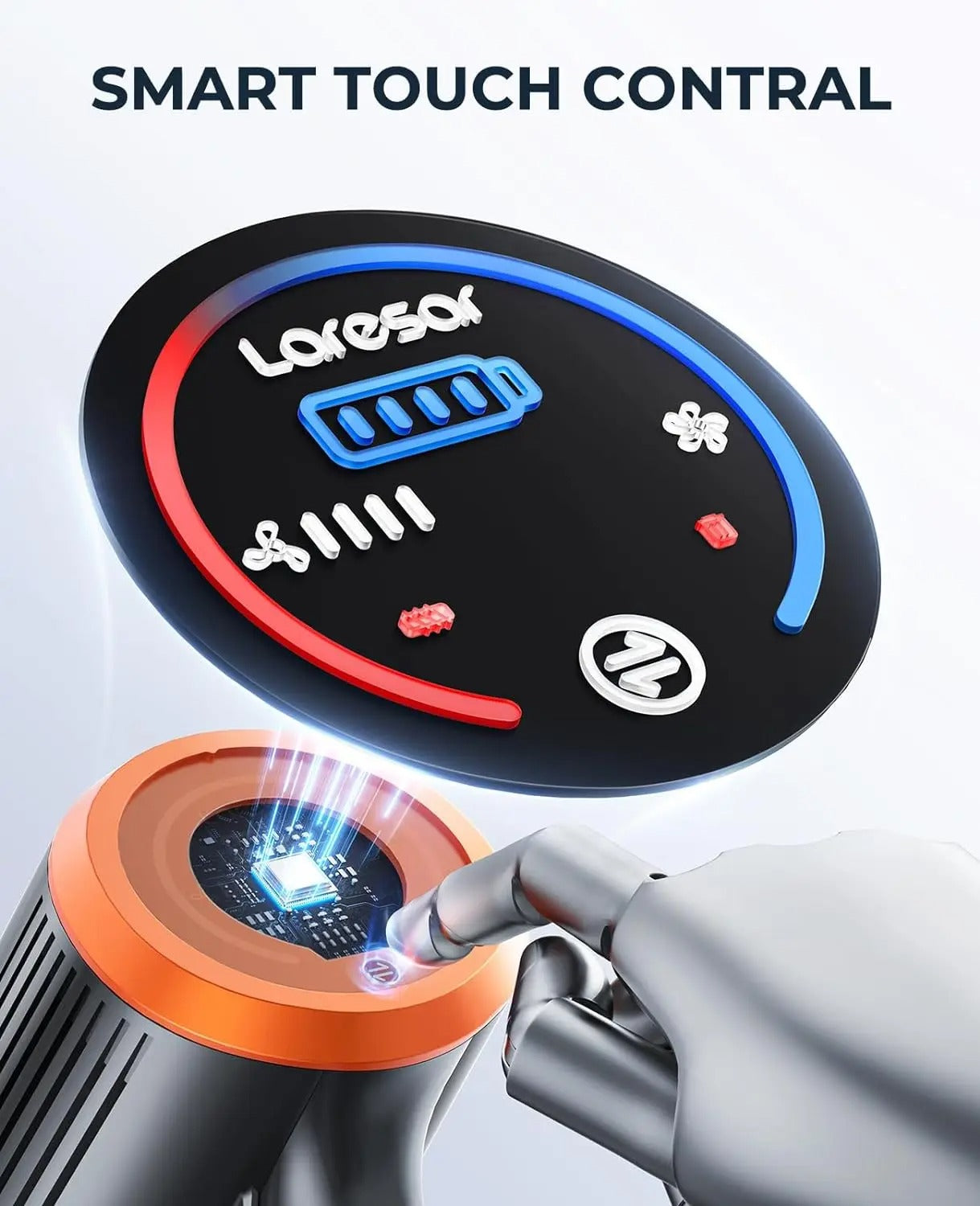 Laresar Elite 8 Cordless Vacuum Cleaner – 450W, 55-Min Runtime