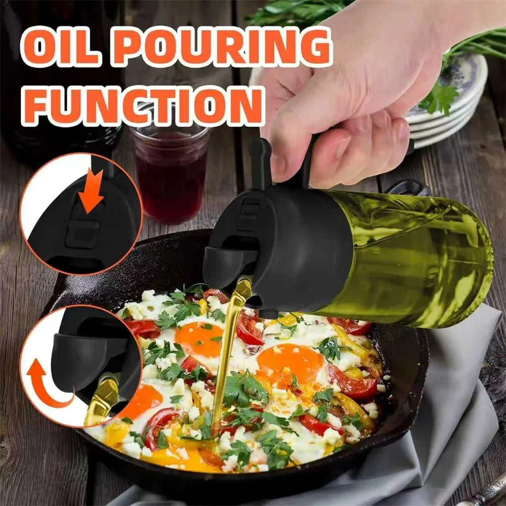 Olive Oil Dispenser,Sprayer for Cooking 2 in 1- Spray