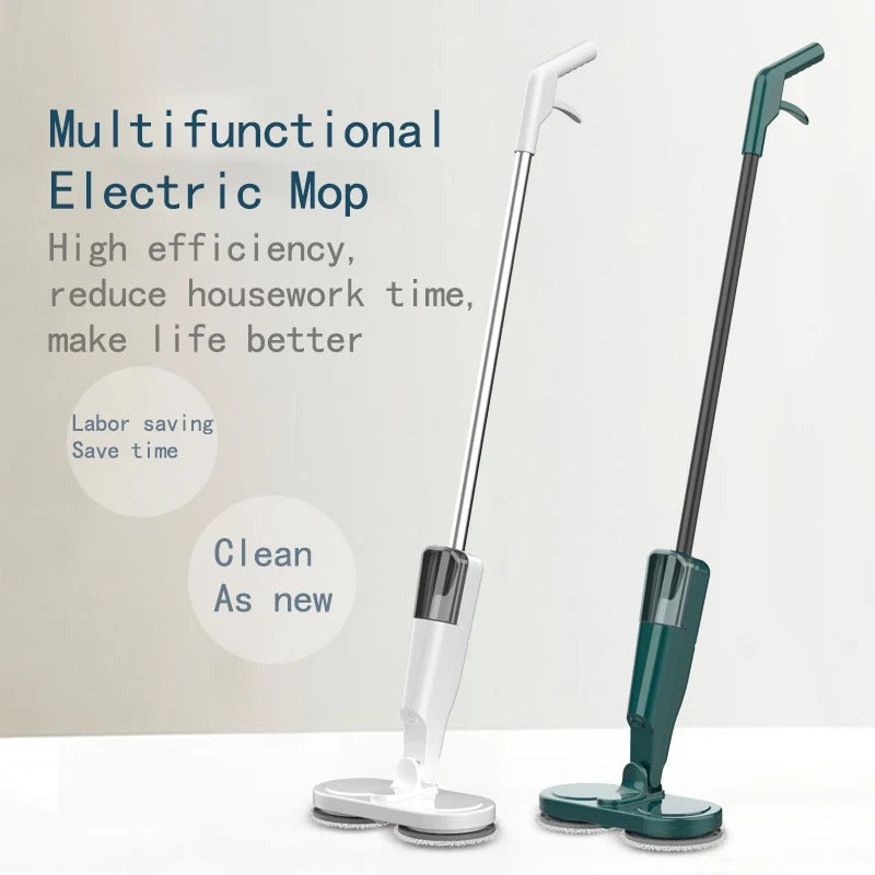 Wireless Electric Floor Mop – USB Rechargeable Spray Mop with Water Mist