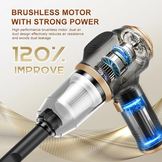 Cordless Handheld Vacuum Cleaner – Portable Car & Home Dust Vacuum