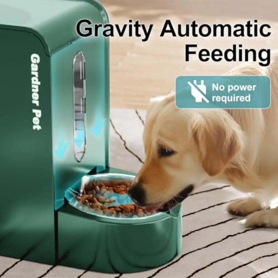 2-in-1 Automatic Gravity Pet Feeder & Water Dispenser – 0.8 Gallon