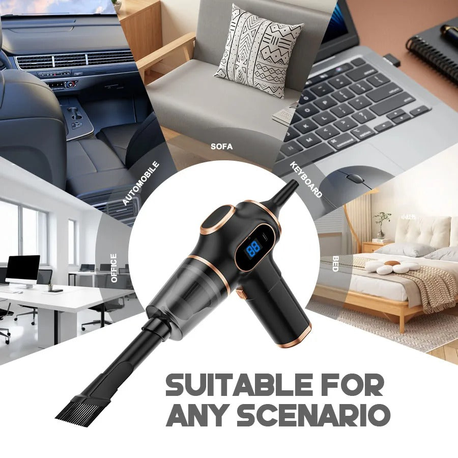 Wireless Handheld Car Vacuum Cleaner – Portable Mini Vacuum for Home & Car