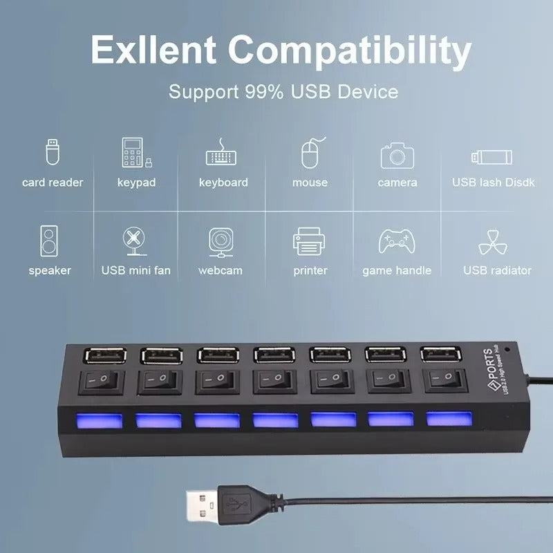 Switch Extension Hub 7-port USB2.0 Hub