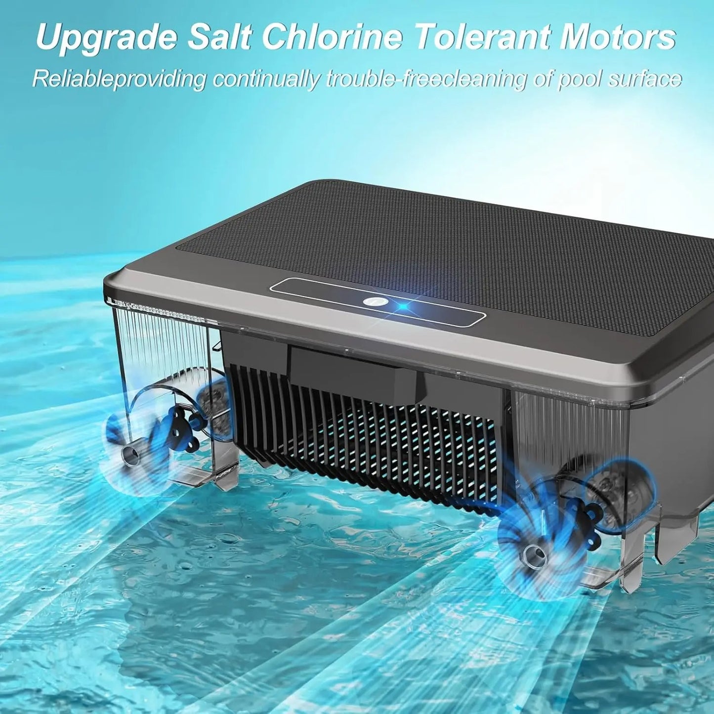 Solar Robotic Pool Cleaner with Remote Control – Automatic Pool Skimmer