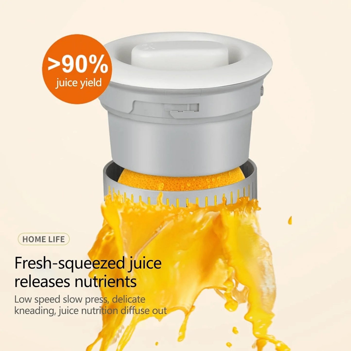USB Rechargeable Citrus Juicer – Fast Orange & Lemon Juice Extractor