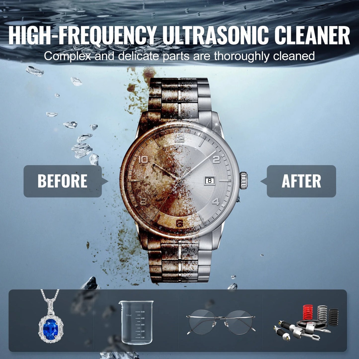 Ultrasonic Cleaner – 2L/3L/6L/10L/15L Portable Cleaning Machine
