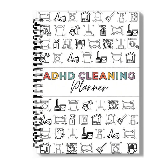 Cleaning Planner Notebook – Daily Chore Schedule & Home Organization Journal