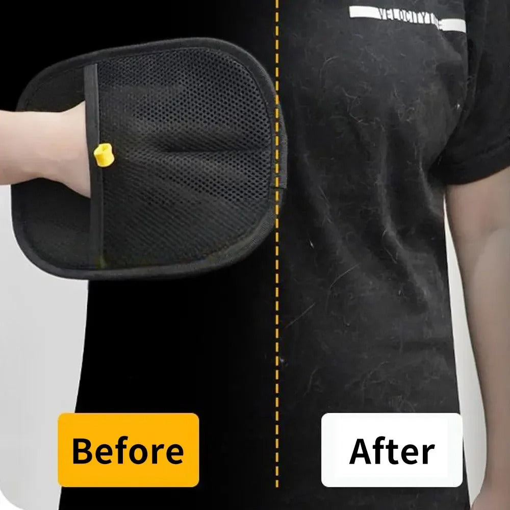 Pet Grooming Gloves – Dog & Cat Hair Remover Brush for Furniture & Clothes