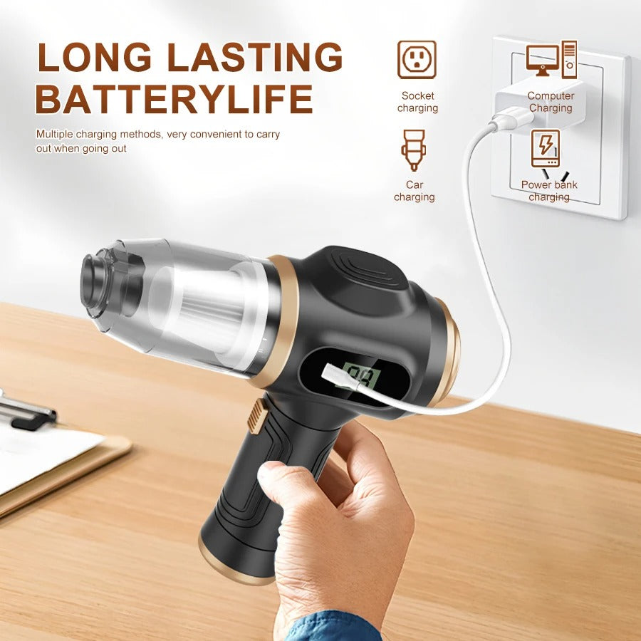 Cordless Handheld Vacuum Cleaner – Portable Car & Home Dust Vacuum