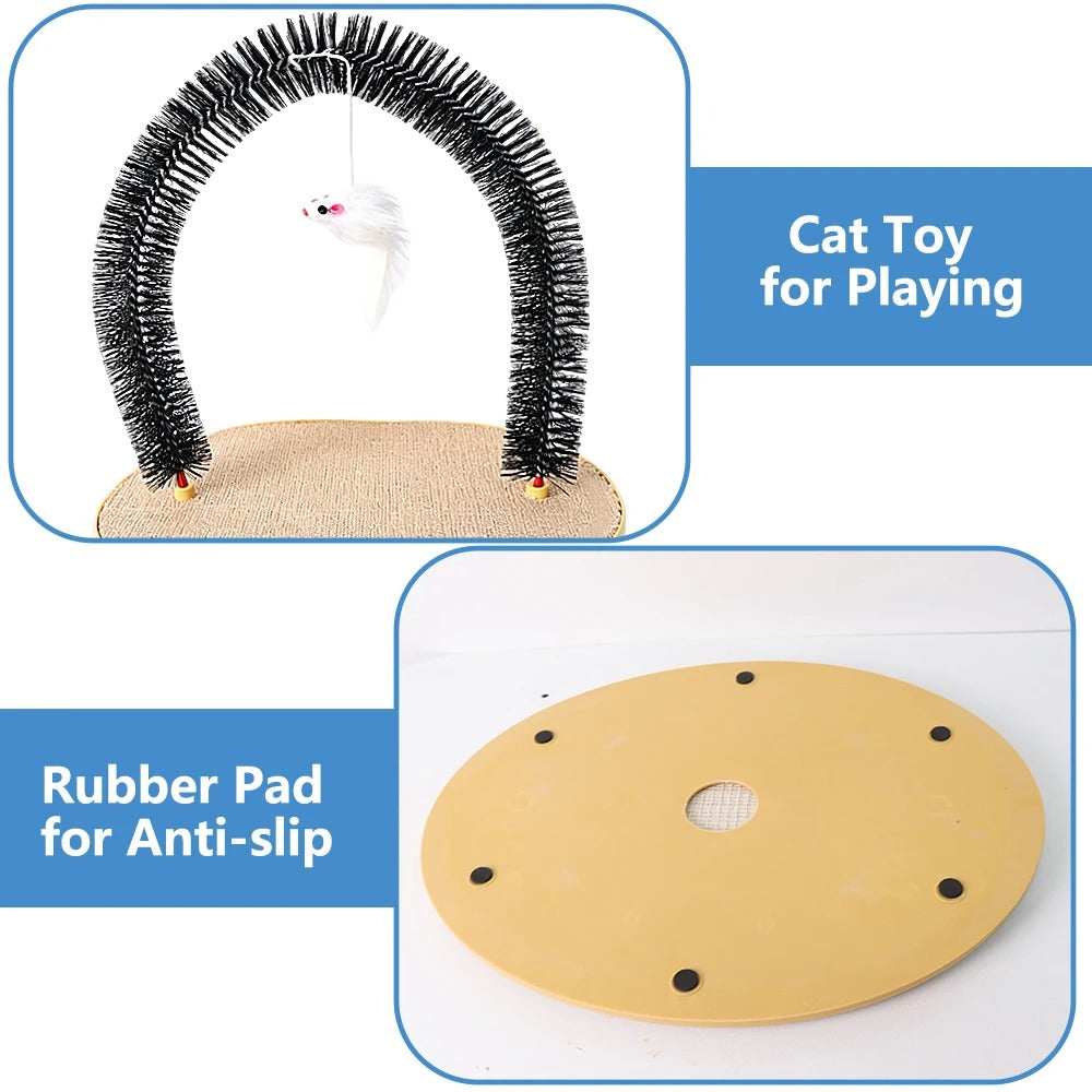 Automatic Cat Grooming Brush – Self-Grooming Massage & Hair Remover
