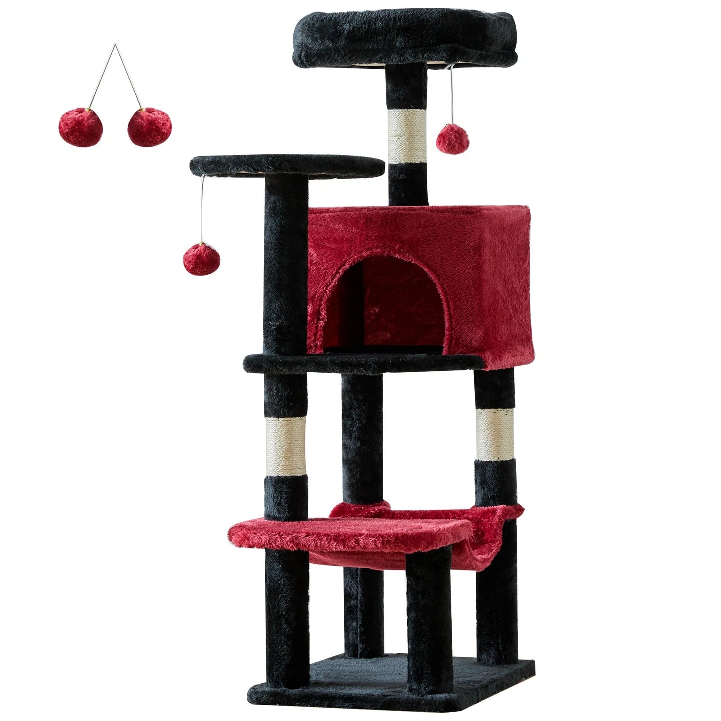 JHK 44-Inch Cat Tree – Multi-Level Cat Tower with Scratching Posts