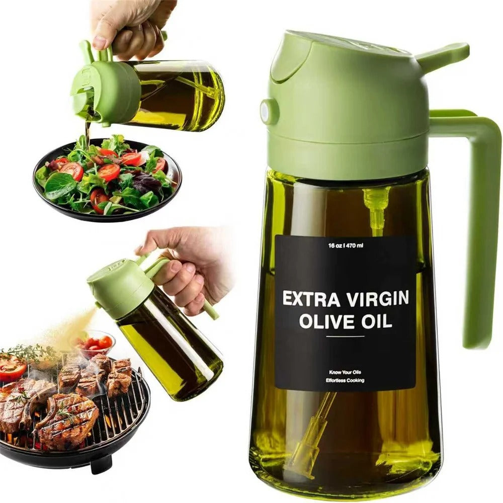 Olive Oil Dispenser,Sprayer for Cooking 2 in 1- Spray