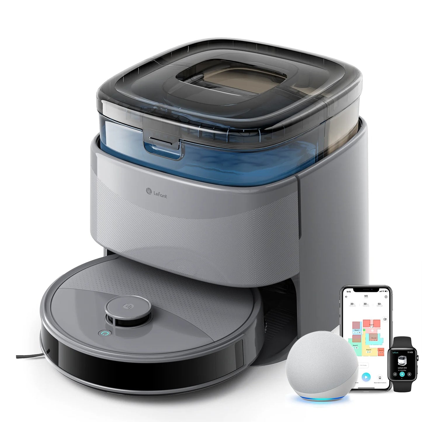 Lefant M3 Max Robot Vacuum & Mop – 20,000Pa Suction, Auto Mop Washing