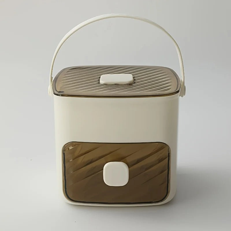 48-Cube Ice Maker with Easy-Press Lid - Double Layer