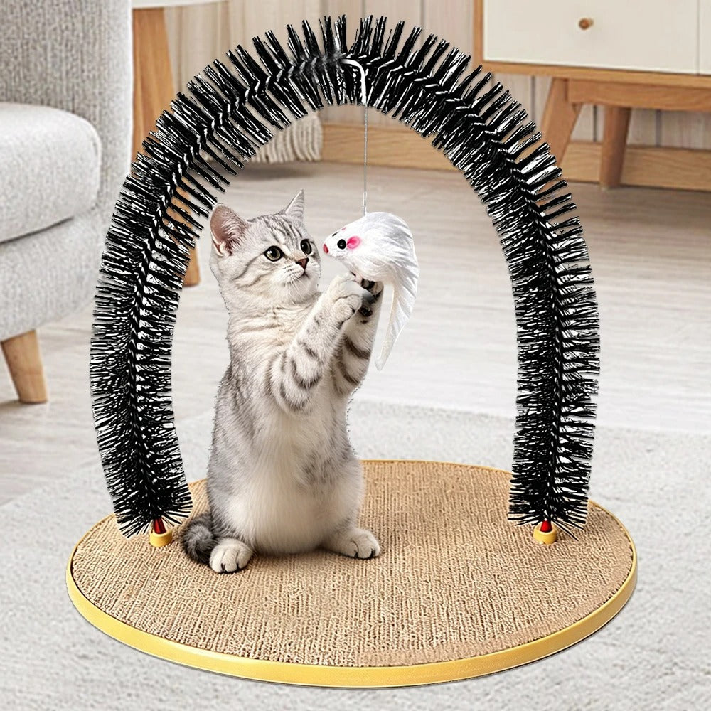 Automatic Cat Grooming Brush – Self-Grooming Massage & Hair Remover