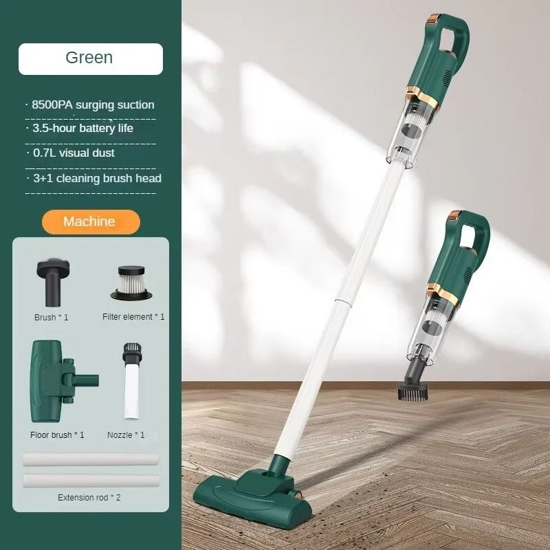 8500Pa Cordless Handheld Vacuum – 120W Portable Car & Home Cleaner